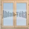Borovi fa ablak 120x120 kétfelé nyíló