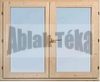 Borovi fa ablak 150x120 kétfelé nyíló